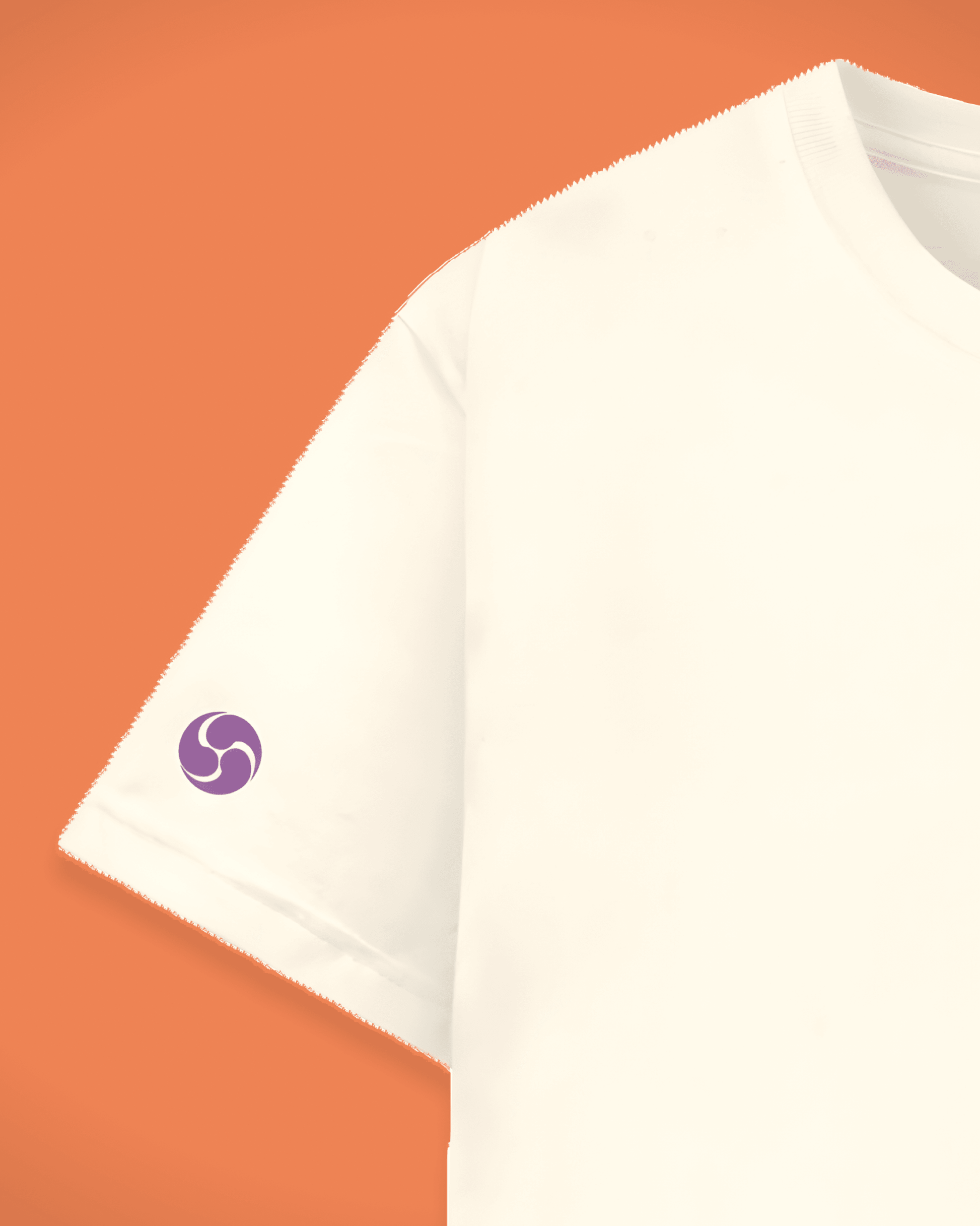 Datclothing - Daruma - oversized T-shirt white - shoulder print